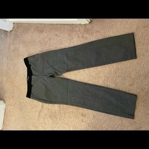 Womens Express Gray with Black Band Dress Pants